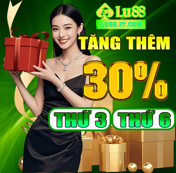 Tặng thêm 30% khi nạp tiền vào thứ 3 & thứ 6